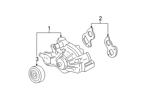 2014 Chevy Silverado 2500 HD Cooling System, Radiator, Water Pump, Cooling Fan Diagram