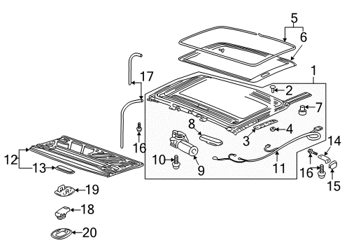 2002 Pontiac Aztek Sunroof Diagram
