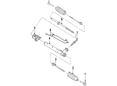 1987 Cadillac Eldorado Steering Gear Diagram for 26024900