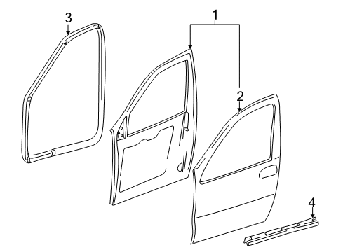 2005 Pontiac Montana Front Door Diagram