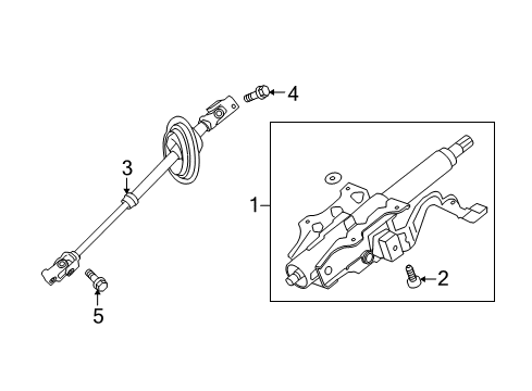 2014 Chevy Camaro Steering Column, Steering Wheel & Trim Diagram