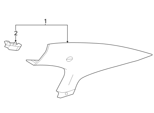 2017 Chevy Sonic Interior Trim - Quarter Panels Diagram