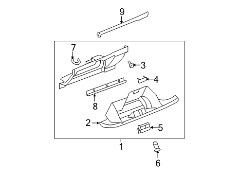 2012 Cadillac Escalade Glove Box Diagram