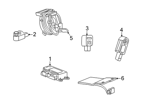 2024 Chevy Trailblazer Air Bag Components Diagram