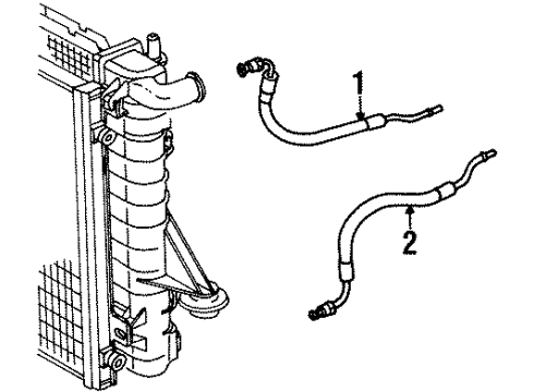 2000 Saturn SC1 Trans Oil Cooler Lines Diagram