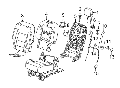 2022 Buick Enclave Second Row Seats Diagram