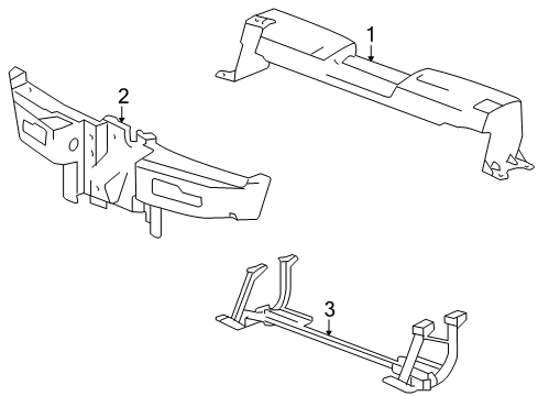 2008 Cadillac XLR Radiator Support Diagram