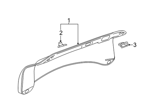 2022 Cadillac CT5 Interior Trim - Trunk Diagram