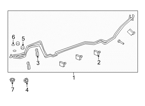 2007 Saturn Outlook Rear A/C Lines Diagram