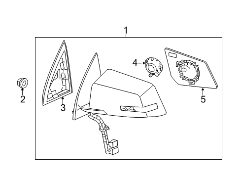 2017 Chevy Traverse Outside Mirrors Diagram