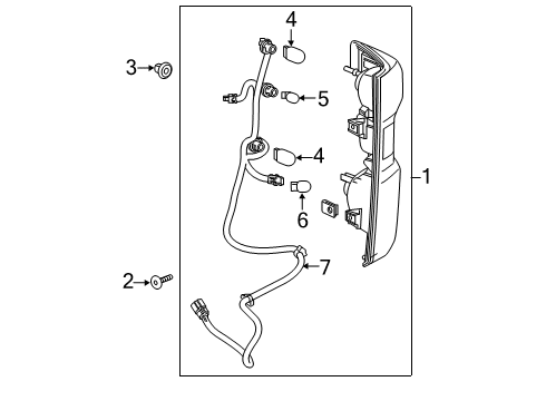 2023 Chevy Silverado 1500 Bulbs Diagram