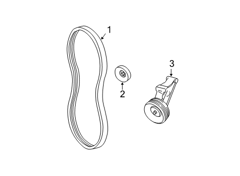 1999 Chevy Cavalier Belts & Pulleys Diagram