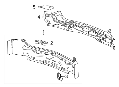 2023 Chevy Traverse Rear Body Diagram
