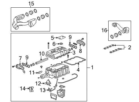 2008 Cadillac STS Intake Manifold Diagram