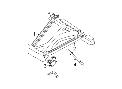 1999 GMC C3500 Carrier & Components - Spare Tire Diagram