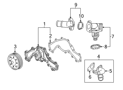 2022 Chevy Camaro Water Pump Diagram