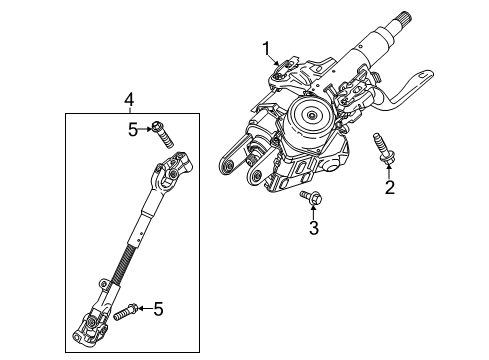 2022 Chevy Trax Steering Column & Wheel, Steering Gear & Linkage Diagram
