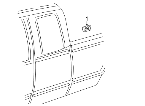 2006 Chevy Silverado 1500 Exterior Trim - Cab Diagram