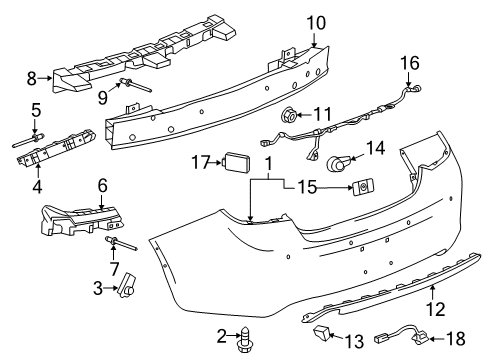 2017 Buick Verano Rear Bumper Diagram