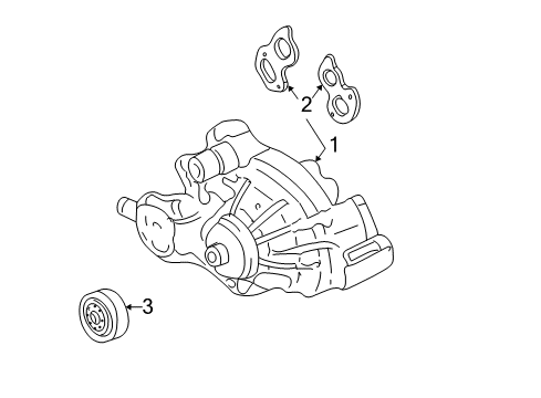 2005 Cadillac Escalade EXT Cooling System, Radiator, Water Pump, Cooling Fan Diagram