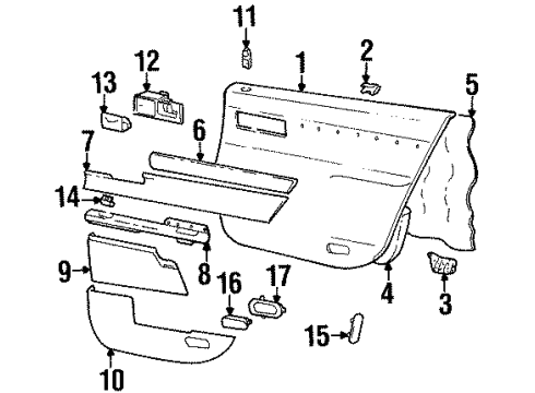 2000 Cadillac Catera Rear Door Diagram