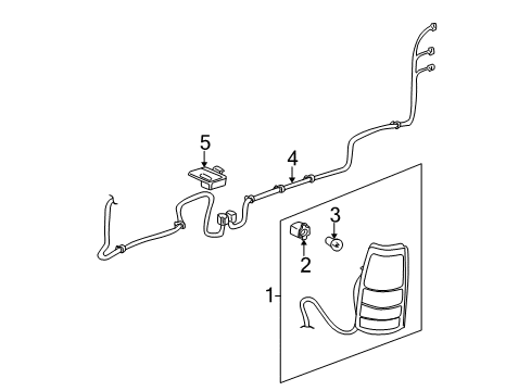2006 Chevy Silverado 2500 HD Combination Lamps Diagram