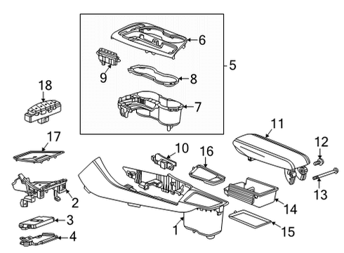 2020 Buick Encore GX Headlamp Switch, Jet Black Diagram for 84192541