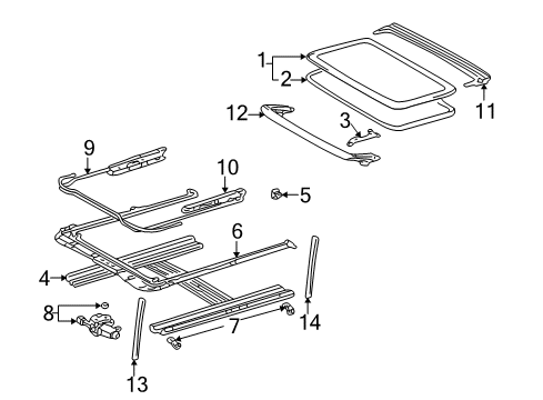 2004 Pontiac Vibe Sunroof Diagram