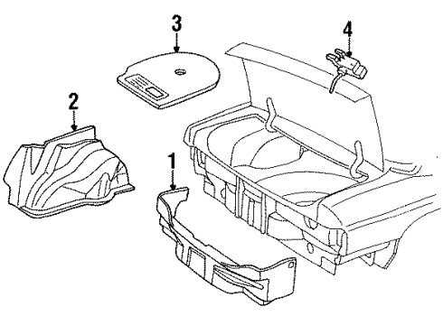 1987 Chevy Corsica Rear Body Trim Diagram