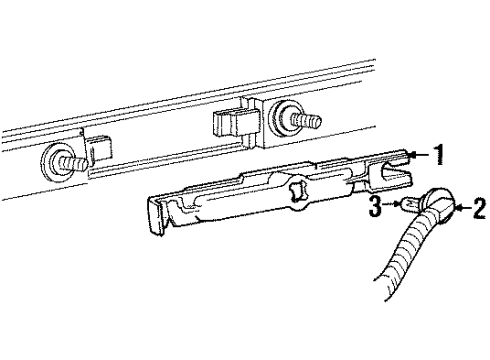 1990 Cadillac Allante Side Marker Lamps Diagram