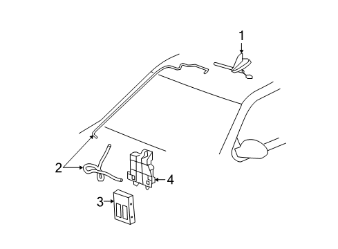 2012 Chevy Avalanche Antenna & Radio Diagram 1 - Thumbnail