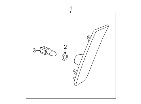 2019 Cadillac XTS Side Marker Lamps Diagram