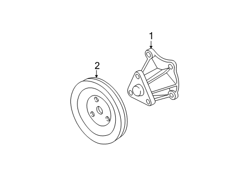 1999 Chevy Cavalier Cooling System, Radiator, Water Pump, Cooling Fan Diagram