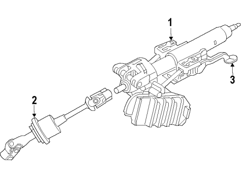 2008 Saturn Aura Steering Column & Wheel, Steering Gear & Linkage Diagram