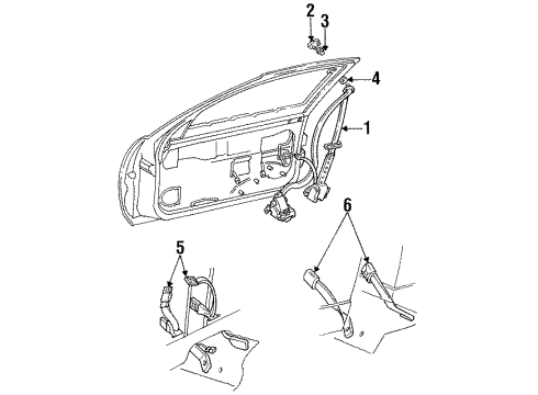 1994 Buick Regal Seat Belt Diagram