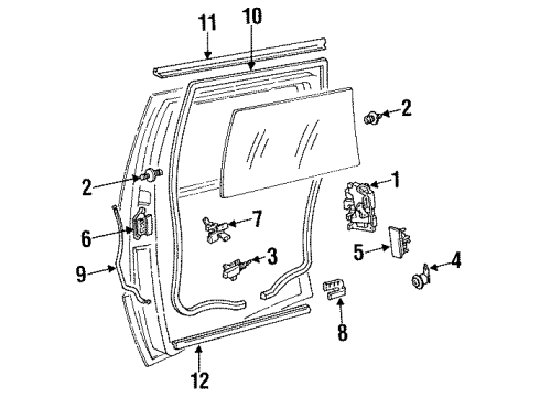 1994 Oldsmobile Silhouette Front Door Diagram