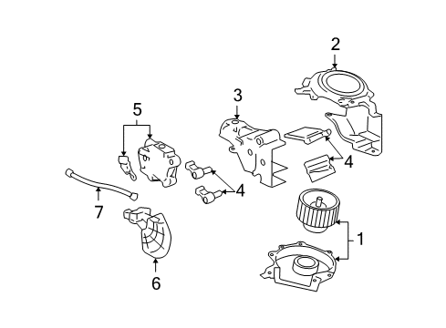 2011 Cadillac DTS Auxiliary Heater & A/C Diagram