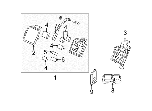 2006 Chevy Monte Carlo Starter Diagram for 89017761