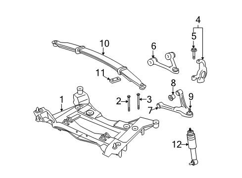 2008 Chevy Corvette Front Suspension, Lower Control Arm, Upper Control Arm, Ride Control, Stabilizer Bar, Suspension Components Diagram