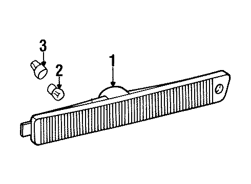 1999 Saturn SL2 Side Marker Lamps Diagram
