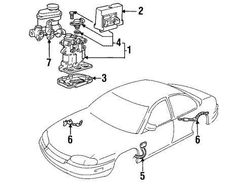 1998 Chevy Monte Carlo Anti-Lock Brakes Diagram