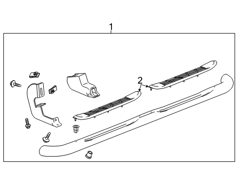 2007 Chevy Silverado 2500 HD Running Board Diagram
