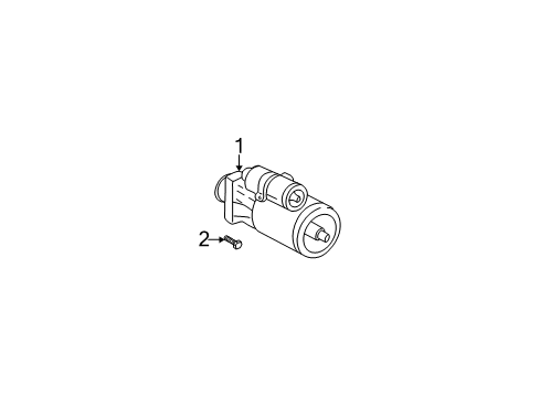 2002 GMC Envoy XL Starter Diagram for 10465582