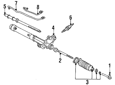 1994 Oldsmobile Silhouette Steering Column Assembly, Steering Wheel, Steering Gear Diagram