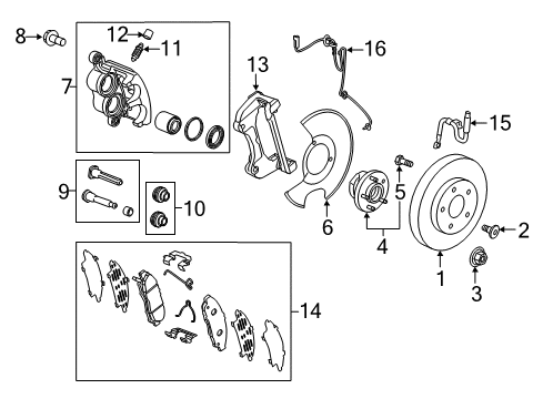 2022 Buick Enclave Front Brakes Diagram