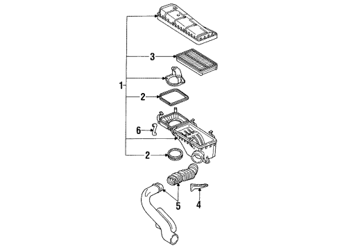 1994 Saturn SL2 Air Inlet Diagram