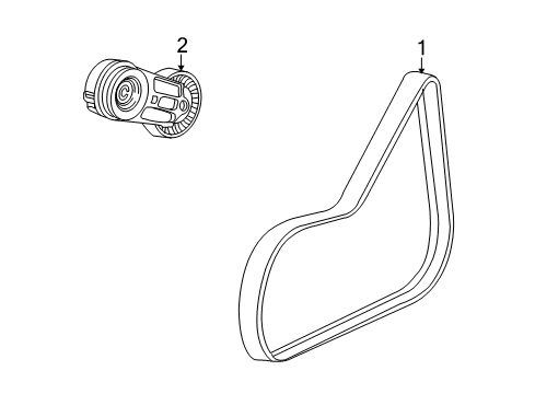 2008 Pontiac G5 Belts & Pulleys Diagram