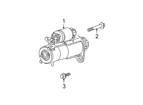 1999 Oldsmobile Alero Starter, Electrical Diagram 1 - Thumbnail