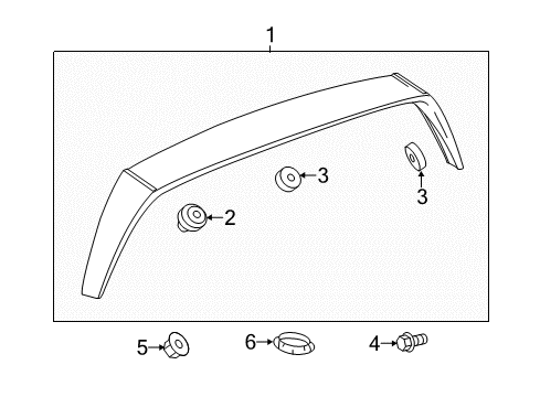 2017 Chevy Sonic Rear Spoiler Diagram