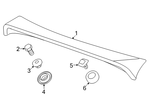 2010 Chevy HHR Rear Spoiler Diagram